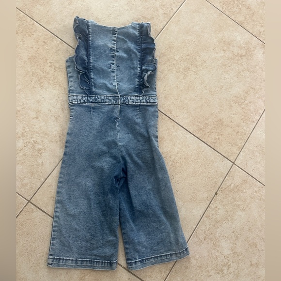 Janie and Jack denim jumpsuit 4t - Picture 2 of 2